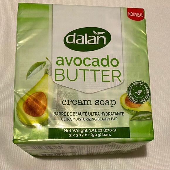 💥Pack of 6 🎉2 Pack Dalan Avocado 🥑 Butter Cream Bar Soap 🎊 - Picture 5 of 10